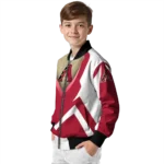 customized arizona diamondbacks v stripes red white bomber jacket best selling.webp