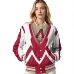 customized arizona diamondbacks v stripes red white varsity jacket best selling