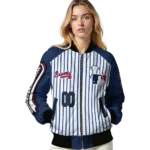 customized atlanta braves eagle baseball navy white bomber jacket best selling.webp