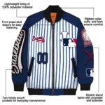 customized atlanta braves eagle baseball navy white bomber jacket best selling.webp