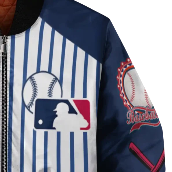 customized atlanta braves eagle baseball navy white bomber jacket premium grade.webp