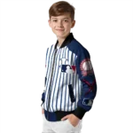 customized atlanta braves eagle baseball navy white bomber jacket best selling.webp