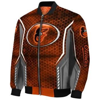 customized baltimore orioles power plate orange bomber jacket best selling