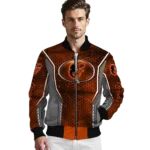 customized baltimore orioles power plate orange bomber jacket best selling