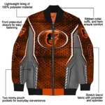 customized baltimore orioles power plate orange bomber jacket best selling