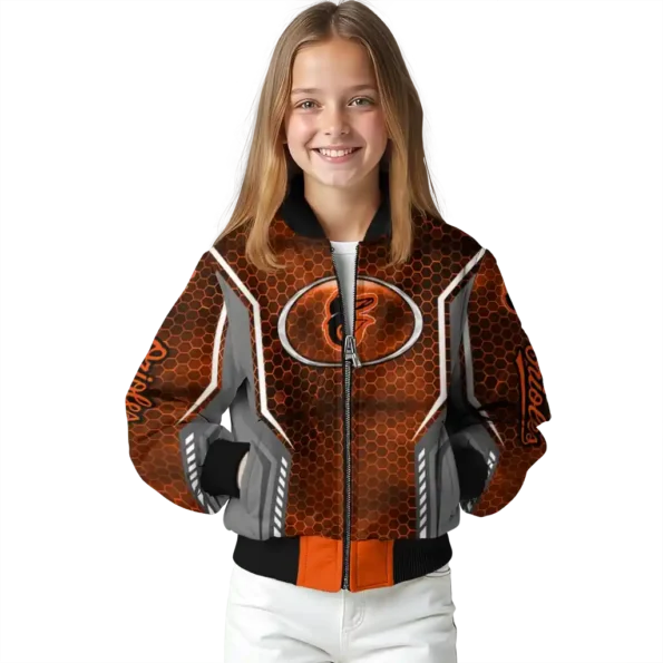 customized baltimore orioles power plate orange bomber jacket top rated