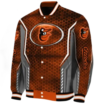 customized baltimore orioles power plate orange varsity jacket best selling