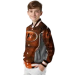 customized baltimore orioles power plate orange varsity jacket best selling