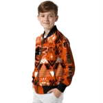 customized baltimore orioles pyramid shapes orange bomber jacket best selling