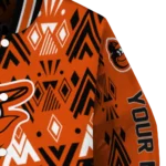 customized baltimore orioles pyramid shapes orange varsity jacket best selling