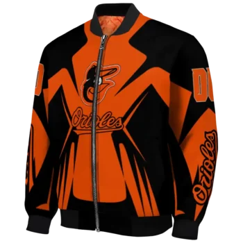 customized baltimore orioles spider mark orange black crocs bomber jacket best selling
