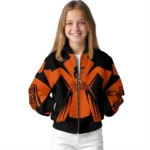 customized baltimore orioles spider mark orange black crocs bomber jacket best selling