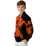 customized baltimore orioles spider mark orange black crocs bomber jacket best selling