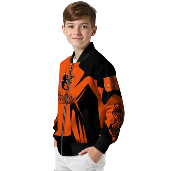 customized baltimore orioles spider mark orange black crocs bomber jacket trendy