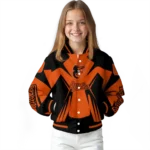 customized baltimore orioles spider mark orange black crocs varsity jacket best selling