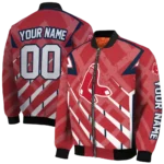 customized boston red sox chevron angles red bomber jacket best selling