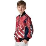 customized boston red sox chevron angles red bomber jacket best selling