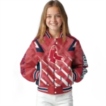 customized boston red sox chevron angles red varsity jacket best selling