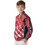 customized boston red sox chevron angles red varsity jacket best selling