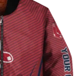 customized boston red sox chevron arrow red bomber jacket best selling