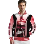 customized boston red sox mesh effect red black varsity jacket best selling