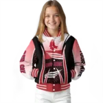 customized boston red sox mesh effect red black varsity jacket best selling