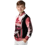 customized boston red sox mesh effect red black varsity jacket best selling