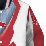 customized boston red sox v stripes red white varsity jacket best selling