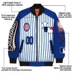 customized chicago cubs eagle baseball blue white bomber jacket best selling