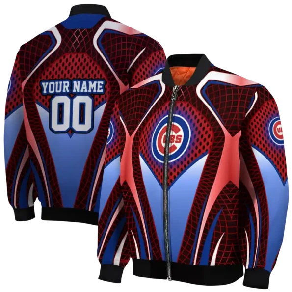 customized chicago cubs mesh chest red crocs black bomber jacket fashion forward