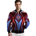 customized chicago cubs mesh chest red crocs black bomber jacket best selling