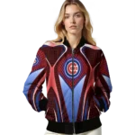 customized chicago cubs mesh chest red crocs black bomber jacket best selling