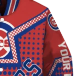 customized chicago cubs star burst blue varsity jacket best selling