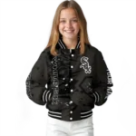 customized chicago white sox hexagon cluster black varsity jacket best selling