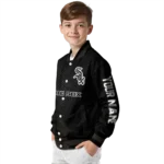 customized chicago white sox hexagon mesh black varsity jacket best selling