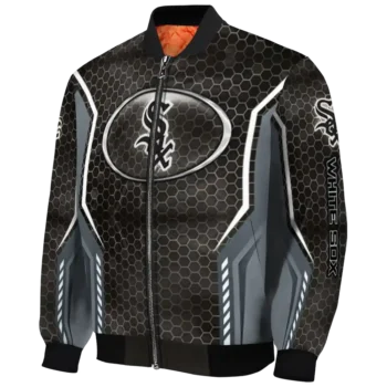customized chicago white sox power plate black bomber jacket best selling