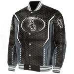 customized chicago white sox power plate black varsity jacket best selling