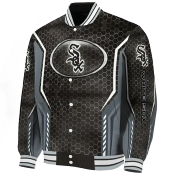 customized chicago white sox power plate black varsity jacket best selling