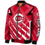 customized cincinnati reds chevron angles red bomber jacket best selling