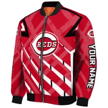 customized cincinnati reds chevron angles red bomber jacket best selling