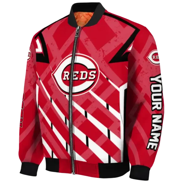 customized cincinnati reds chevron angles red bomber jacket best selling
