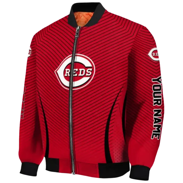 customized cincinnati reds chevron arrow red bomber jacket best selling