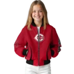 customized cincinnati reds chevron arrow red bomber jacket best selling