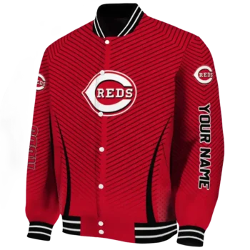 customized cincinnati reds chevron arrow red varsity jacket best selling