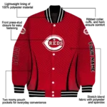 customized cincinnati reds chevron arrow red varsity jacket best selling