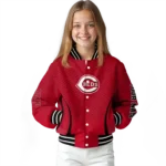 customized cincinnati reds chevron arrow red varsity jacket best selling