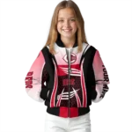customized cincinnati reds mesh effect red black bomber jacket best selling