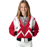 customized cincinnati reds v stripes red white bomber jacket best selling