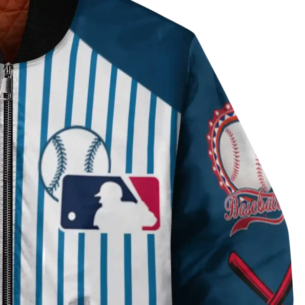 customized cleveland guardians eagle baseball navy blue white bomber jacket premium grade