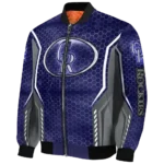 customized colorado rockies power plate blue bomber jacket best selling